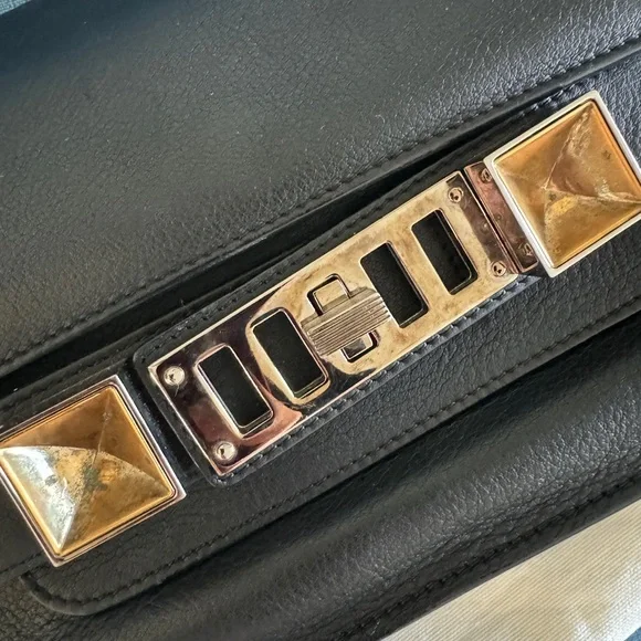 Proenza Schouler Black Leather Crossbody Bag ps11 mini - Picture 3 of 10
